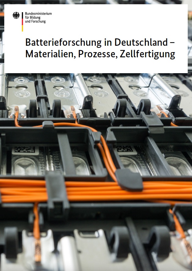 Broschüre Batterieforschung in Deutschland
